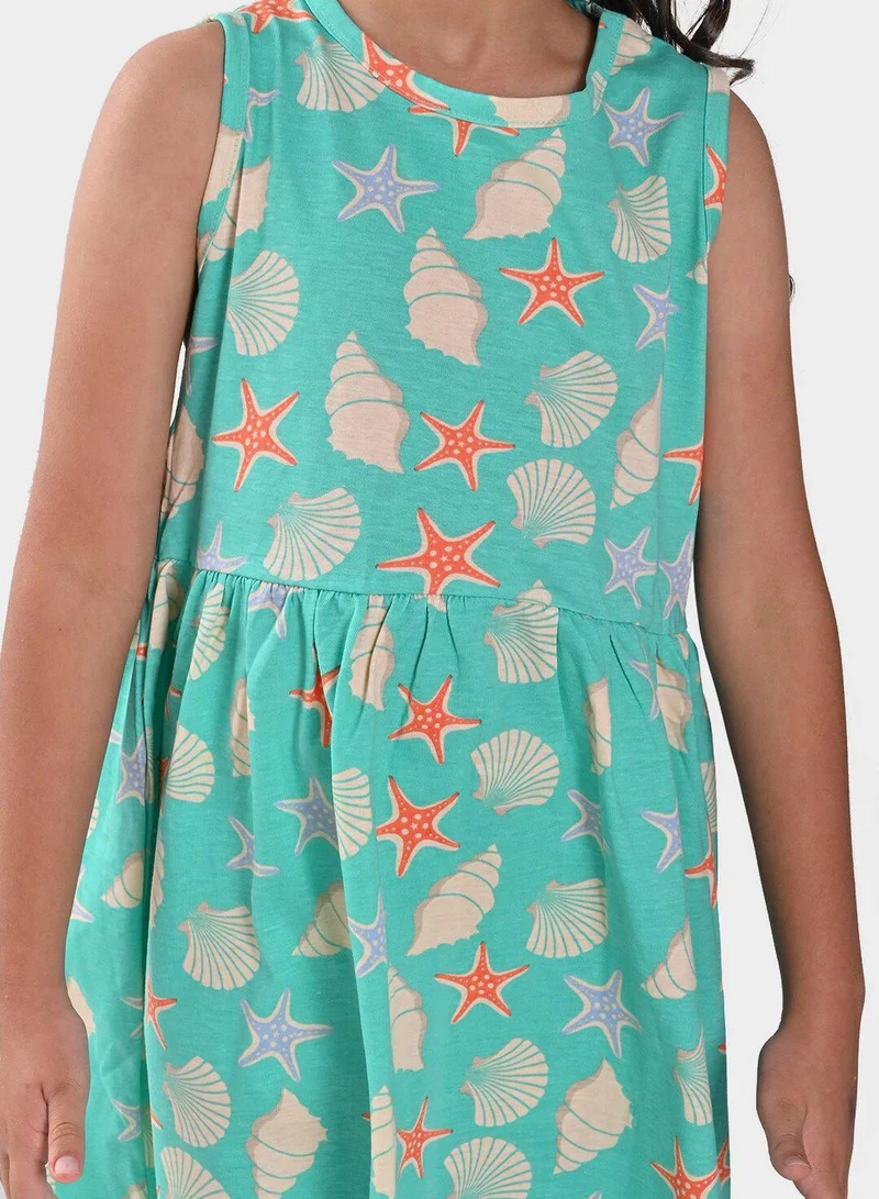 بونكيدز Seashell Print Dress