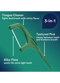 Dentek DenTek Fresh Clean Floss Picks, For Extra Tight Teeth, 75 Count, 3 Pack  - Image 4