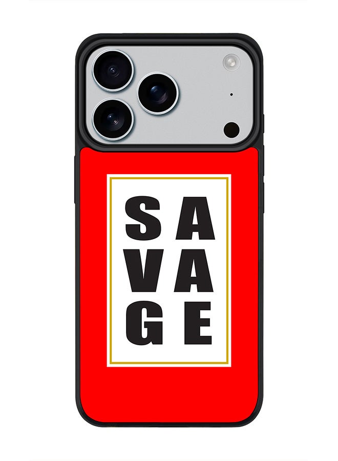 Stylizedd iPhone 17 Pro Case, [Compatible with MagSafe] Slim Magnetic cover Phone Case iPhone 17 Pro -Savage - Image 1