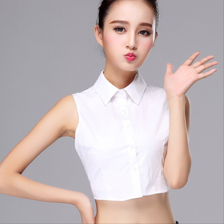 Korean Style False Collar Women'S All-Match False Collar Shirt False Collar Shirt Collar White Sweater Decorative Cotton False Collar - Image 1