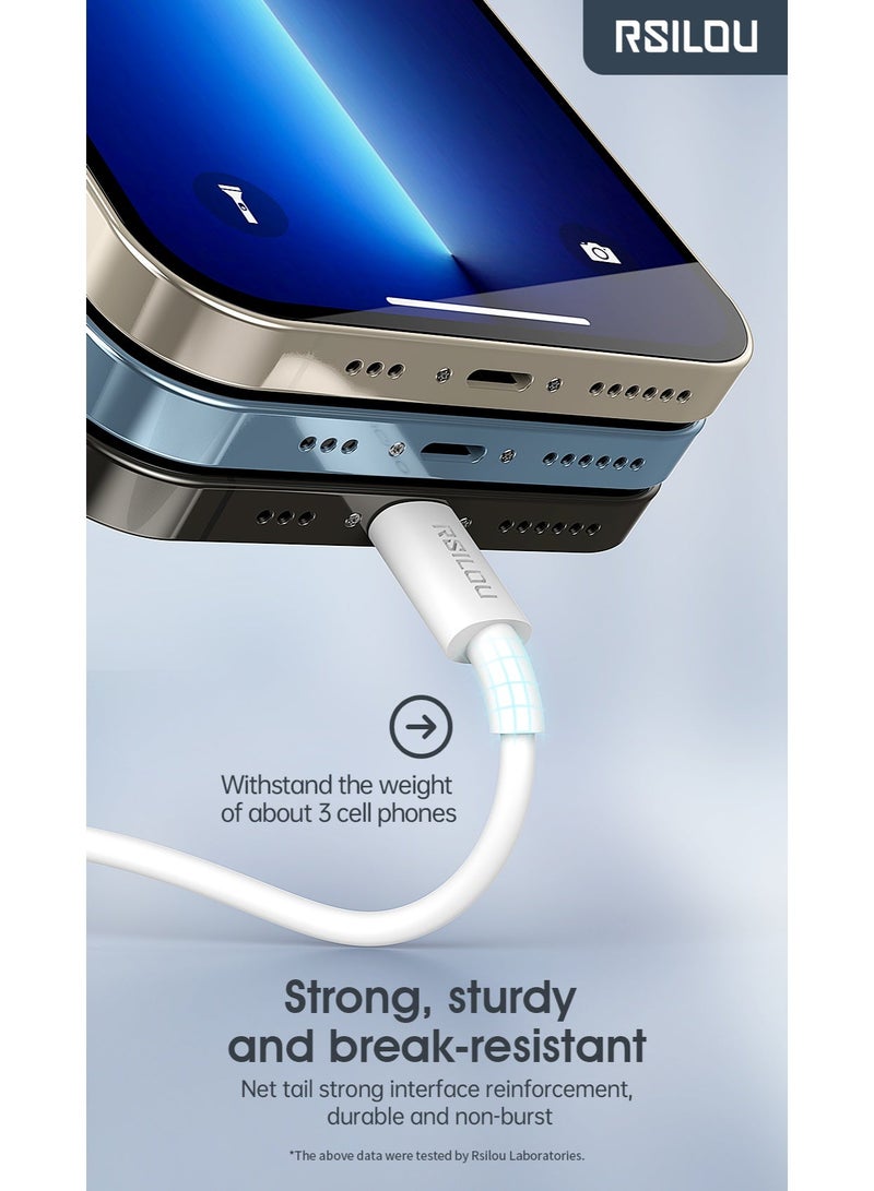 RSILOU-R2002 USB-A to Micro USB Charging Data Cable – 100cm, Fast Charging & Data Transfer, Tangle-Free - Image 5