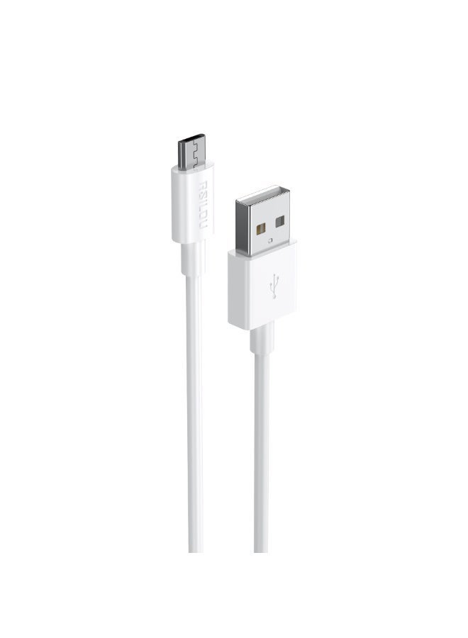 RSILOU-R2002 USB-A to Micro USB Charging Data Cable – 100cm, Fast Charging & Data Transfer, Tangle-Free - Image 2