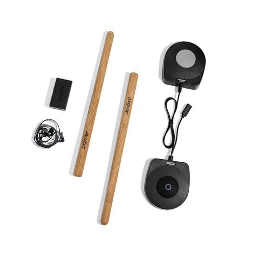 AeroBand طقم الطبول الإلكتروني AeroBand PocketDrum2 MAX (نسخة 2024)، عصي الطبول وبدالات ومحول بلوتوث، العب الطبول في أي مكان وفي أي وقت، 8 نغمات وUSB Midi هدية لعازف الطبول من الأطفال والبالغين (سماعة رأس مشمولة) - Image 1
