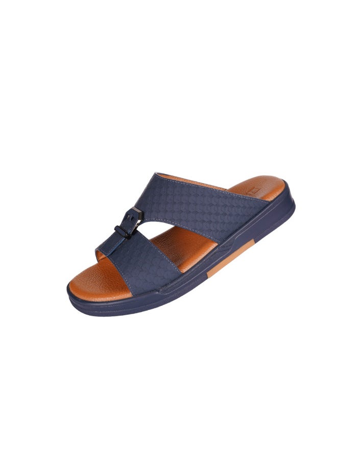 barjeel uno - 008-3387 Barjeel Uno Men Arabic Sandals BJM 11 Navy - Image 1