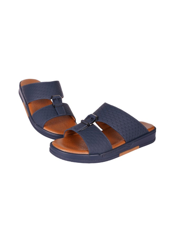 barjeel uno - 008-3387 Barjeel Uno Men Arabic Sandals BJM 11 Navy - Image 1