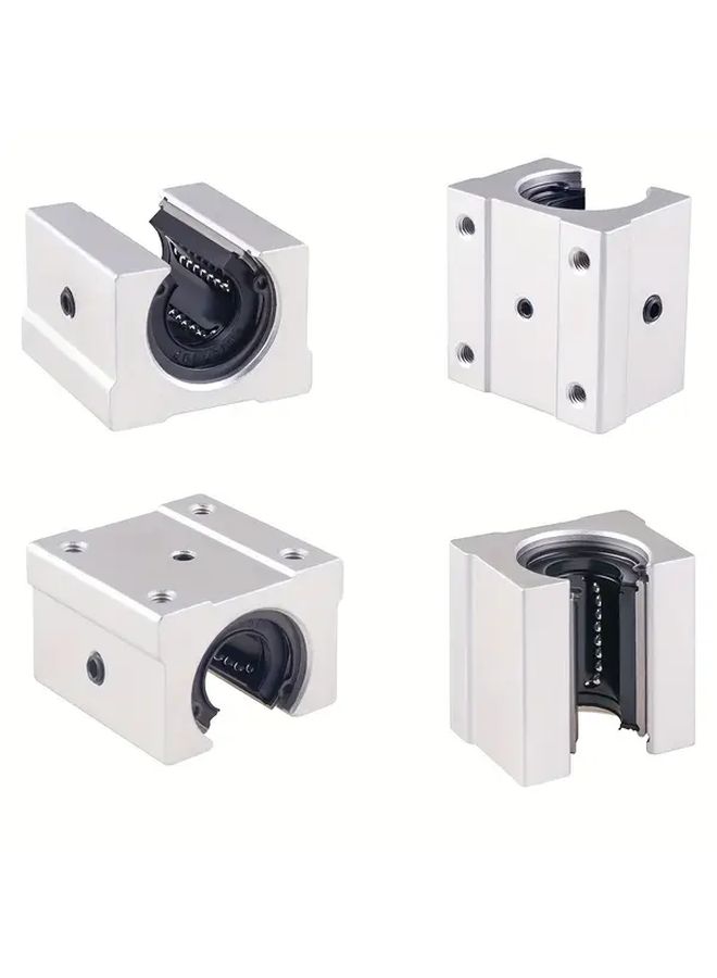 SBR12UU Aluminum Linear Motion Bearing Slide 4 Pcs Precision Guide Rail Set - Image 1