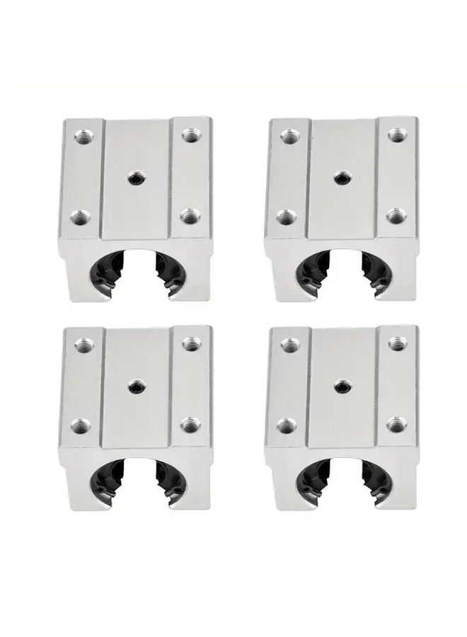 SBR12UU Aluminum Linear Motion Bearing Slide 4 Pcs Precision Guide Rail Set - Image 4