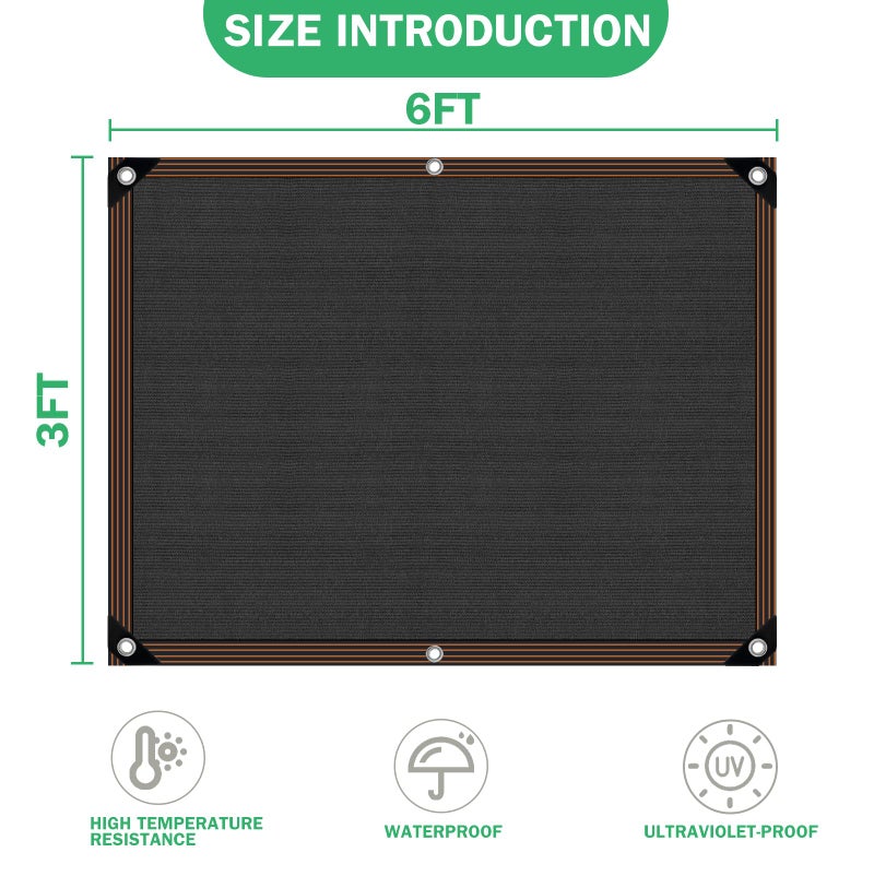 QLOFEI Shade Cloth -for Garden Plants,60-70% Sunblock Shade Neting -for Outdoor Garden Bed Neting Mesh Pergola Patio Lawn Sun Cloth - for Dog Kennel Cover Chicken Coop - Image 3