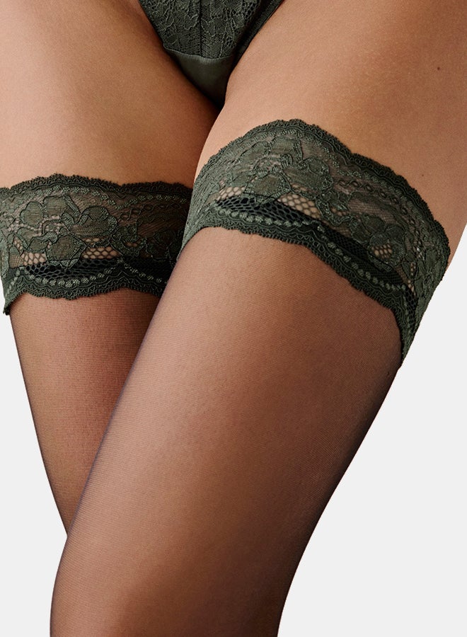 hunkemoller Stay Ups 15 Denier Lace - Image 3