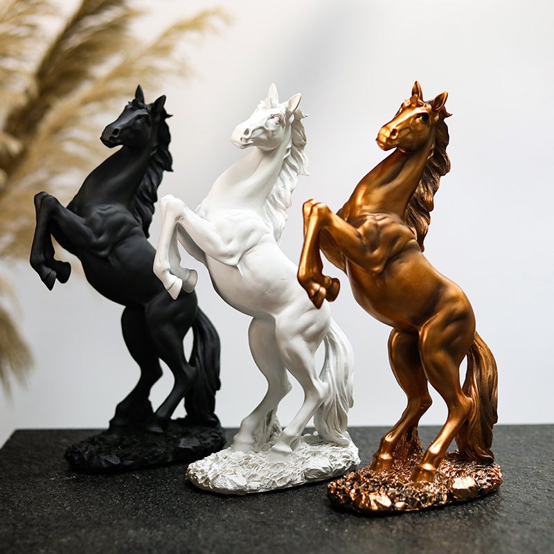 European-style ornaments, home accessories, housewarming, opening gifts, new vacant horses, living room, office crafts BS-019 Dark Horse - Image 3