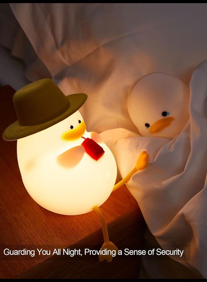 Night Light for Kids - Happy Duck Premium Silicone Lamps, Cute and Dimmable Nightlight for Soothing Bedtime Ambience - Image 2