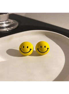 Yellow Small Fresh Fashion All-match Flower Butterfly Earrings Simple Geometric Ear Ring Student Temperament For Women