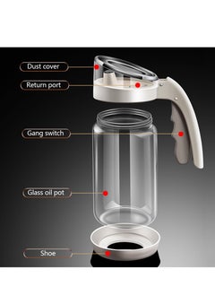 SYOSI Oil Dispenser Bottle for Kitchen, Cooking Oil Dispenser Olive Oil Dispenser Oil Container, Auto Flip Outlet Spout with Return Hole Design, BPA Free (550ml) - pzsku/ZE408DF5093DE9BC019A6Z/45/_/1723190230/b6c5162a-d676-45c3-ab32-4bae3eb688c1