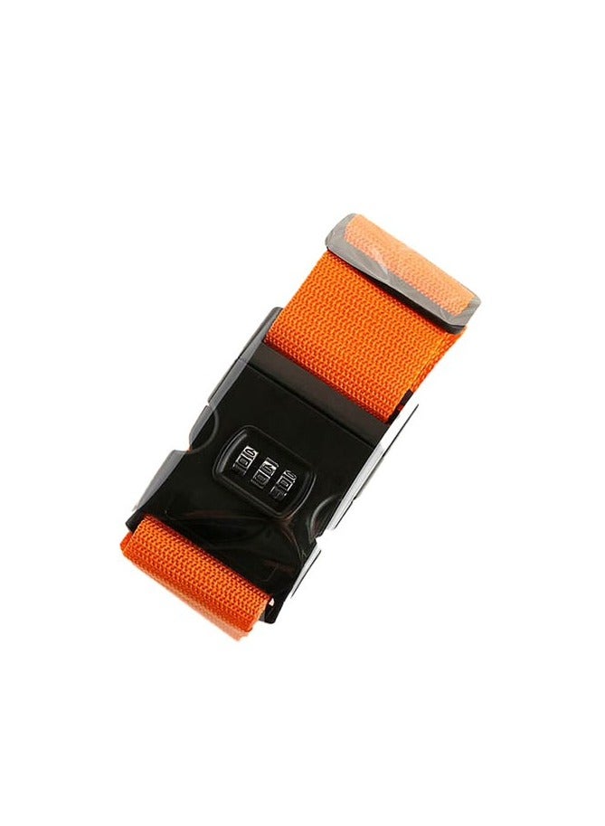 amazing.EGP Luggage Security Strap with Combination Lock, Cross Strap, Adjustable, Orange - Image 4
