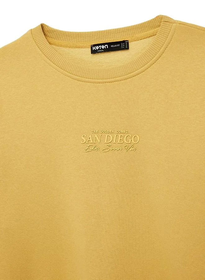 Koton  Crew Neck Sweatshirt for Men | Best Price UAE