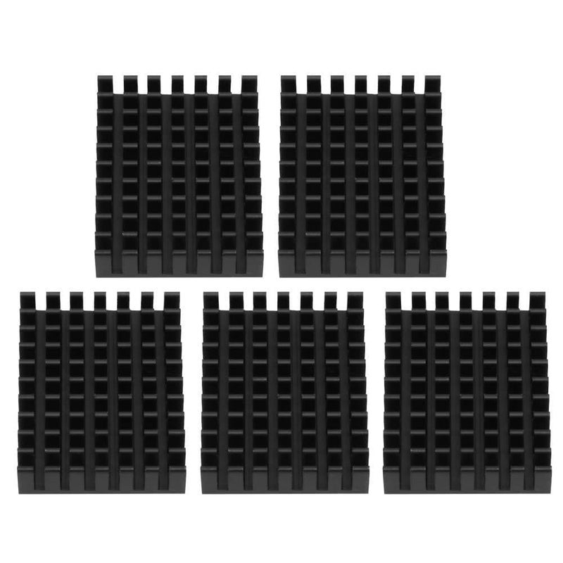 مشتت حراري من الألومنيوم مقاس 40x8x30 مم 5 قطع – 6063 - T5 مشتتات حرارية مخرطة لتبريد وحدة المعالجة المركزية واللوحات الإلكترونية – مشتت منخفض الارتفاع لتبديد حراري فعال وإطالة عمر الأجهزة الإلكترونية - Image 1