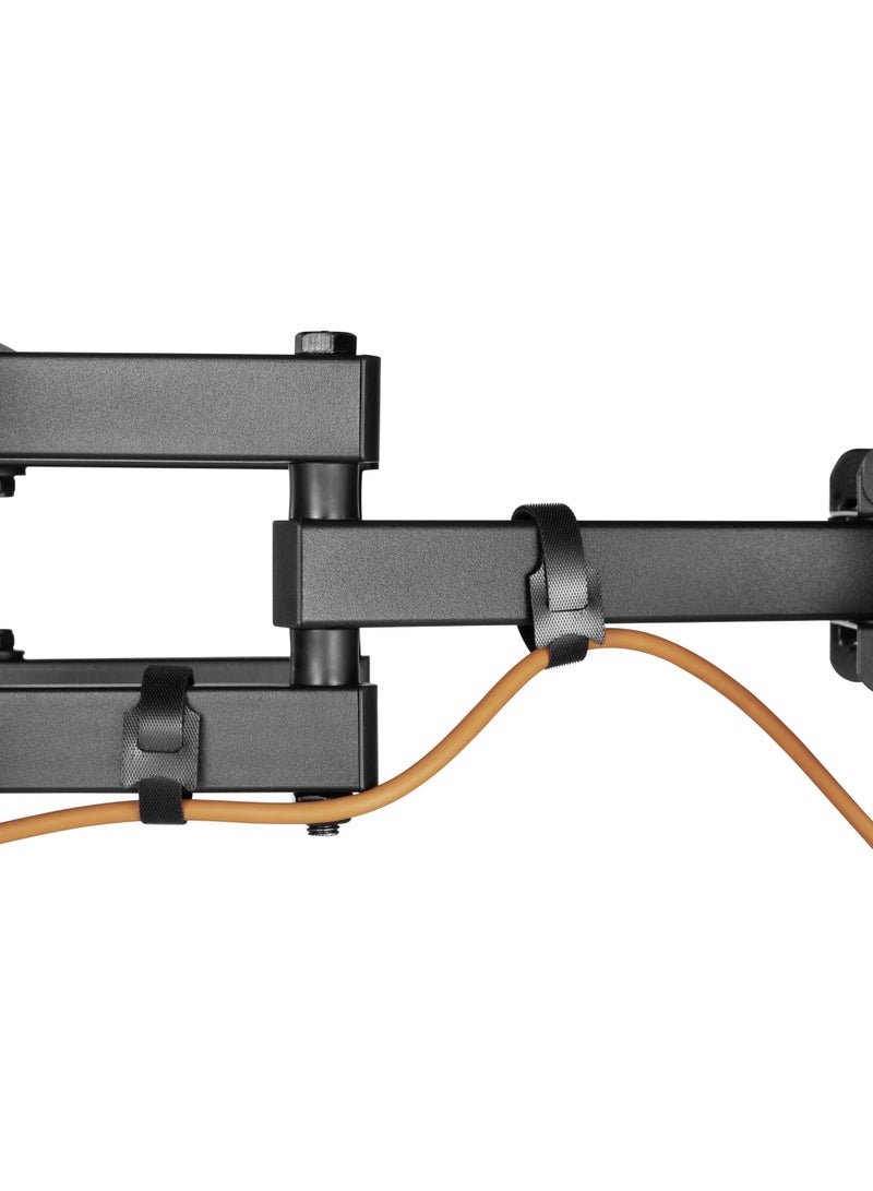 Skill Tech SH 370P Swivel TV Wall Mount for 32"-70" LED LCD Screens, VESA 400x400, Extendable Arm 67–355mm, 40kg Load Capacity – Black (Economic Series) - Image 5