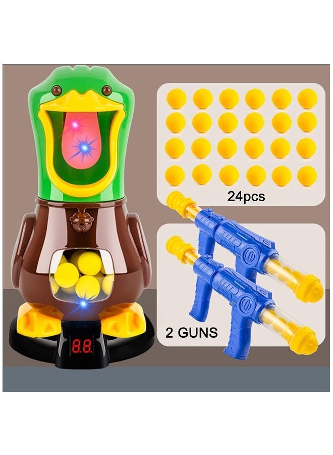 Kids Air Pump Guns, Shooting Game with LCD Score Record and 24 Soft Foam Balls, Shooting Toy Guns for 3 4 5 6 7 8 9 Year Old Kids  - Image 2