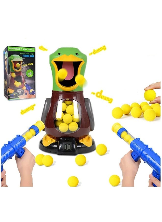 Kids Air Pump Guns, Shooting Game with LCD Score Record and 24 Soft Foam Balls, Shooting Toy Guns for 3 4 5 6 7 8 9 Year Old Kids  - Image 1