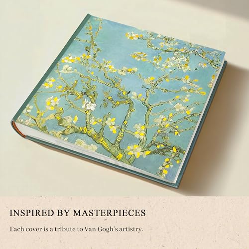 kuword Van Gogh Almond Blossom Photo Album 4x6 with Writing Space 200 Pockets New Baby & Wedding,Floral Memory Book for Blooming Life -Kuword - Image 3