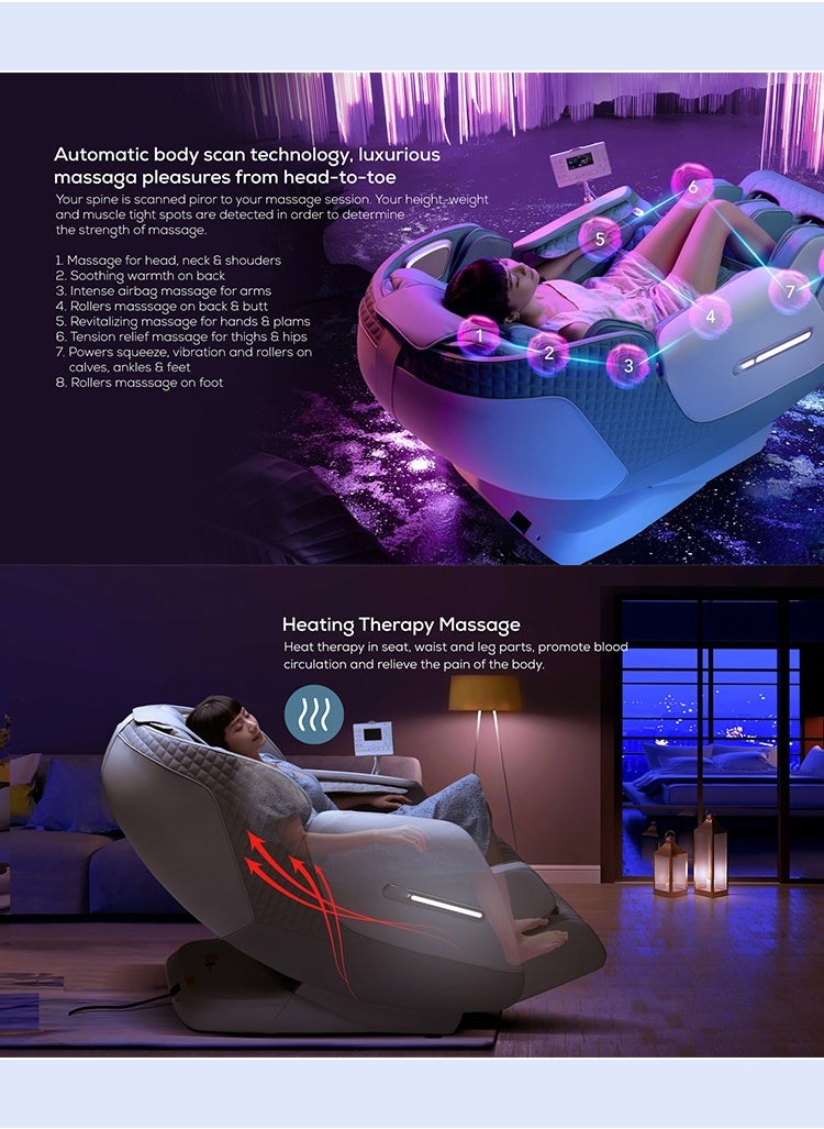 A50 Premium 3D Massage Chair in Grey with Long-Track Massage System, Intelligent Body Scan, Dual Surround Sound, Zero Gravity & Voice Guide – 10-Year Warranty - pzsku/ZE4092B8B07D45F781081Z/45/_/1734683423/45baa42f-ddff-4021-afa4-a523811bcd48