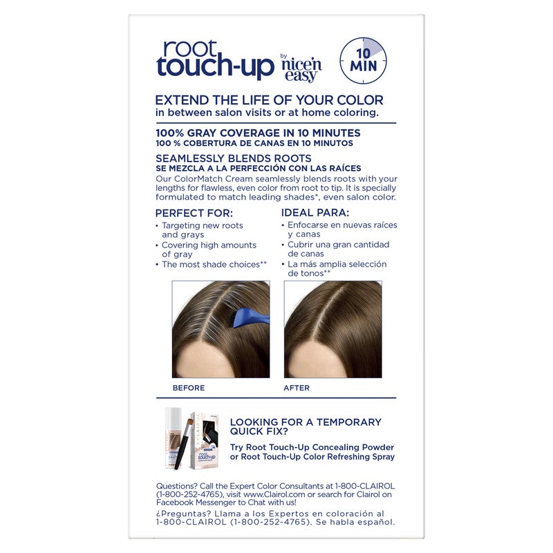 Clairol Root Touch-Up by Nice'n Easy Permanent Hair Dye, 5 Medium Brown Hair Color, Pack of 1 - Image 2