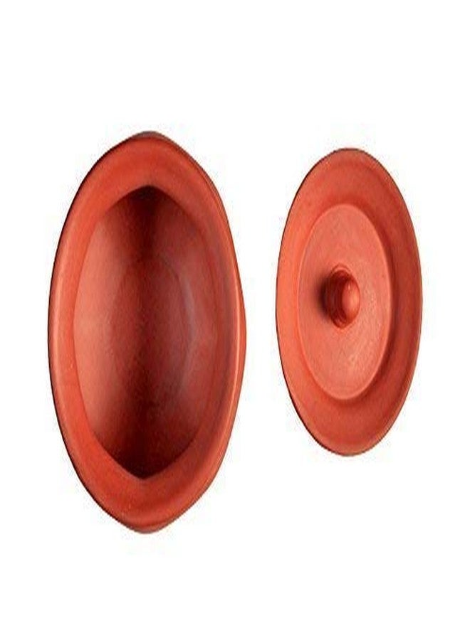 VINTICA Organic Clay Crafts Clay Handi for Cooking/Clay Handi/MItti Handi/Curd Handi (Round Handi 500 ML) - Image 3
