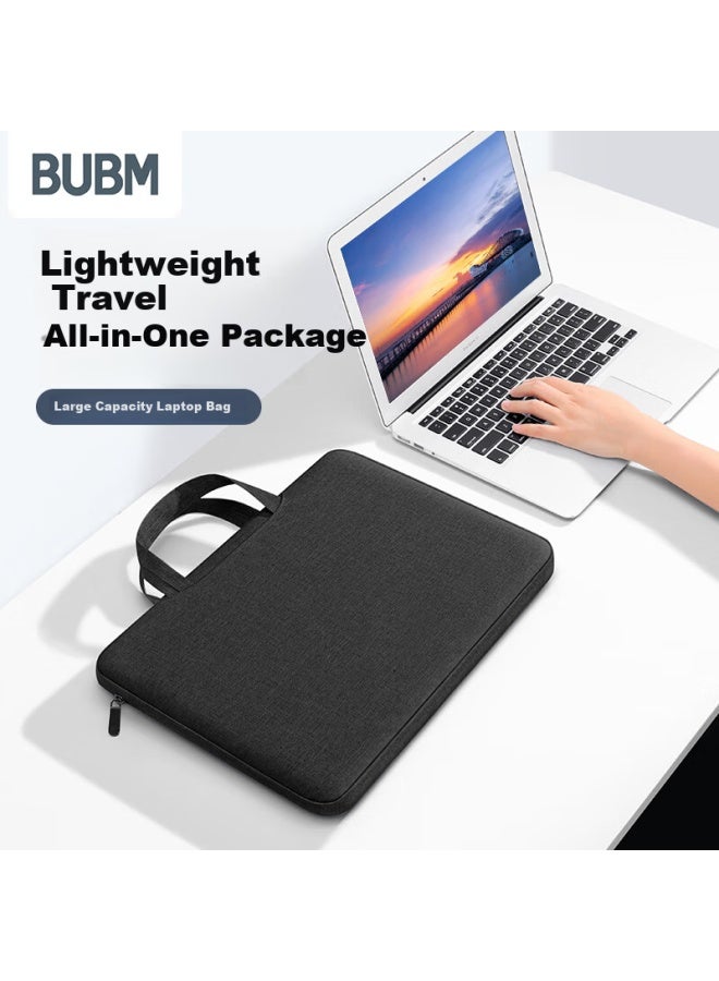 Bubm 14-inch Laptop Bag, Simple And Lightweight, Compatible With Macbook, Lenovo, Huawei, Thin Notebook Briefcase - Image 3