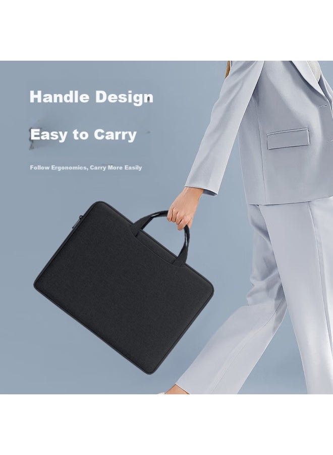 Bubm 14-inch Laptop Bag, Simple And Lightweight, Compatible With Macbook, Lenovo, Huawei, Thin Notebook Briefcase - Image 4