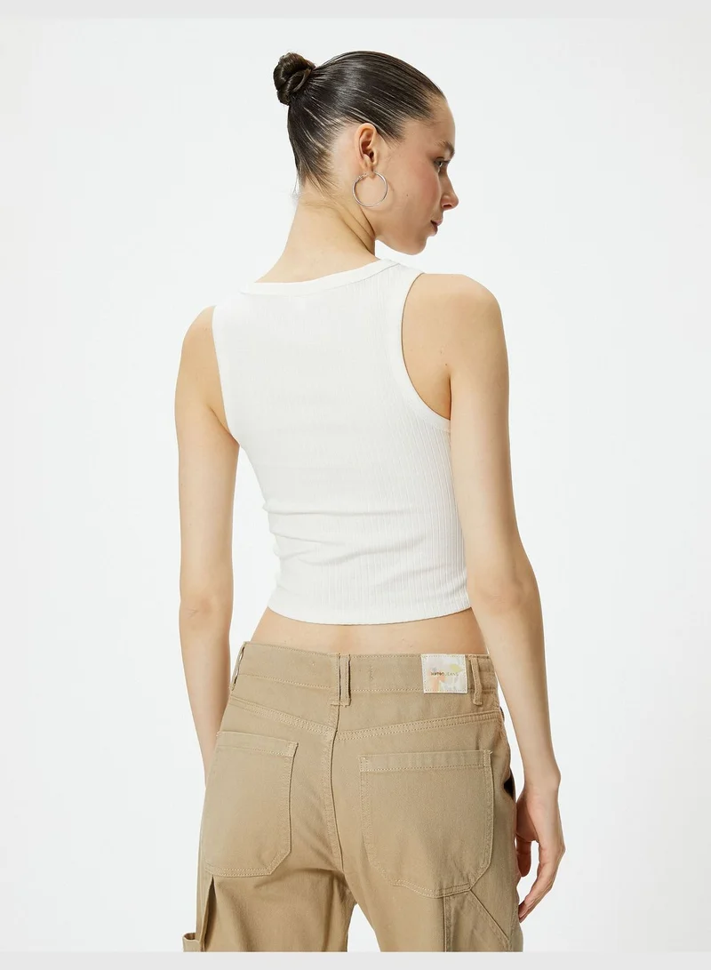 KOTON Basic Crop Tank Top