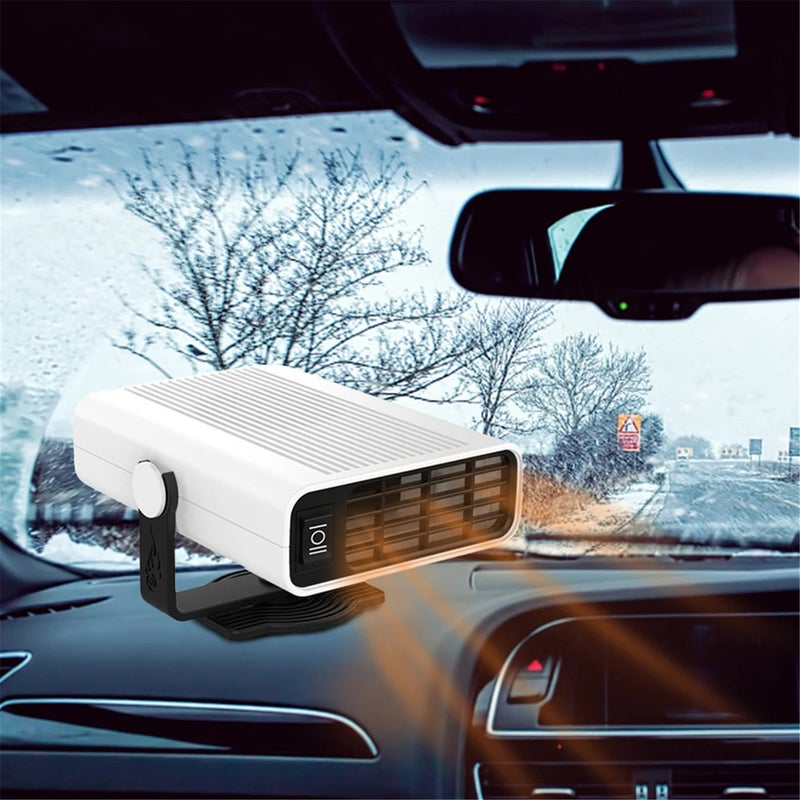 24V 120W Car Heater Portable Windshield Quick Heating & Cooling Defrost Defogger Winter Warmer 360° Rotation for Car Truck SUV - Image 4