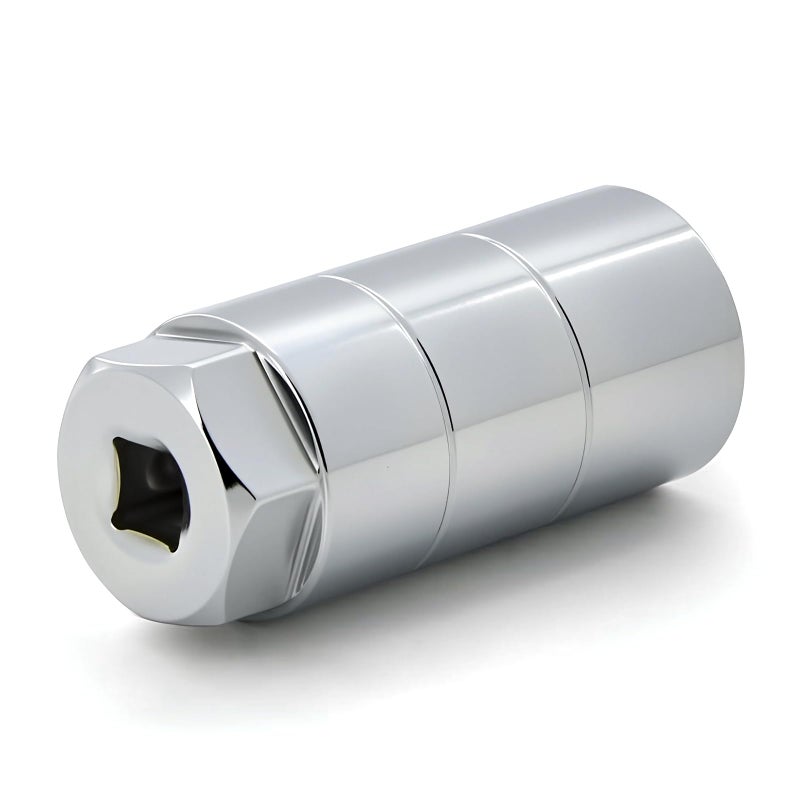 A ABIGAIL Oil Pressure Switch Socket 3/8" Drive or 1 1/8" hex Fits 1" and 1 1/16" Switches Up to 2 5/8" Long Oil Pressure Switches Oil Pressure Sending Socket Sliver - Image 1
