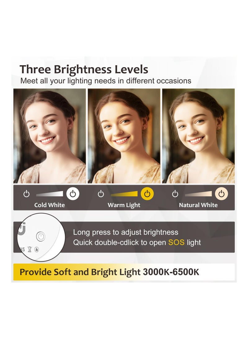 SOLARAE Clip On Selfie Light, 360° Rotation, Rechargeable, Adjustable Light Modes, for Phone, Laptop, Monitor Ideal for Video Conference Lighting, Fit for Makeup TikTok Camera Webcam Live Stream - Image 4