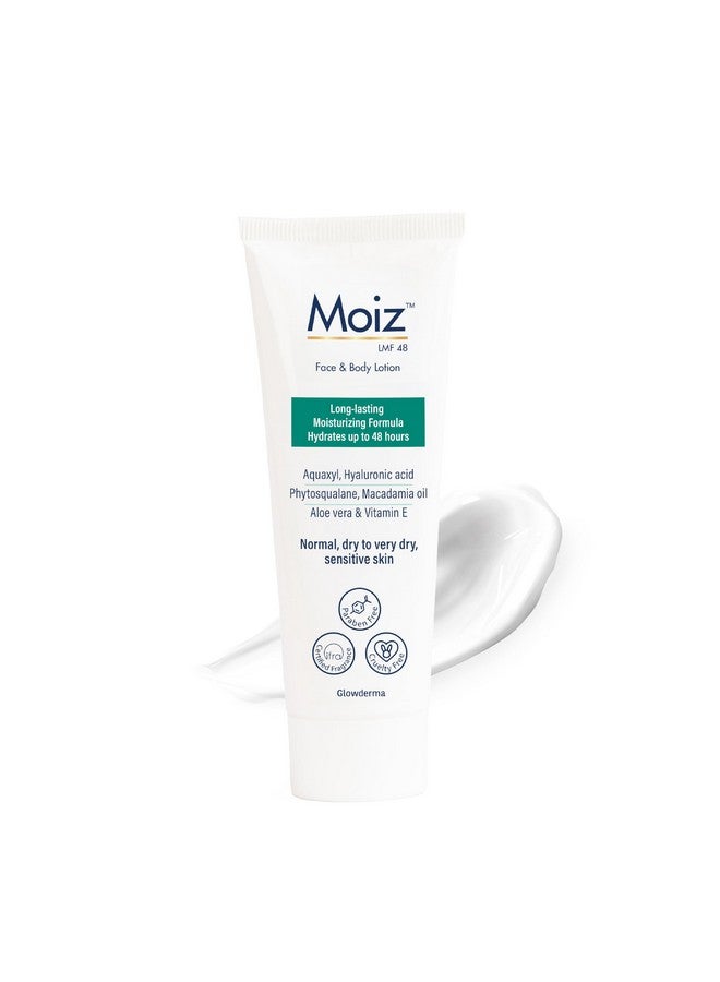 MOIZ Lmf 48 Lotion | 48 Hour Long-Lasting Moisturizer | Formulated With 17 Moisturizers | Non-Comedogenic | Paraben & Cruelty-Free - 75Ml - Image 1