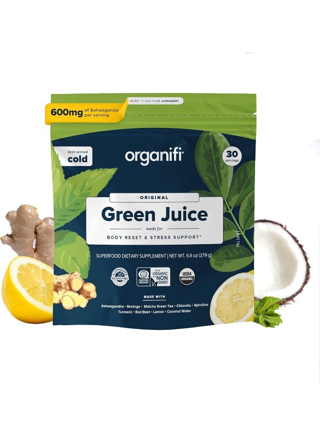 Organifi : Green Juice Organic Superfood Supplement Powder 30 Day Supply Usda Certified Organic Vegan Greens - Image 1