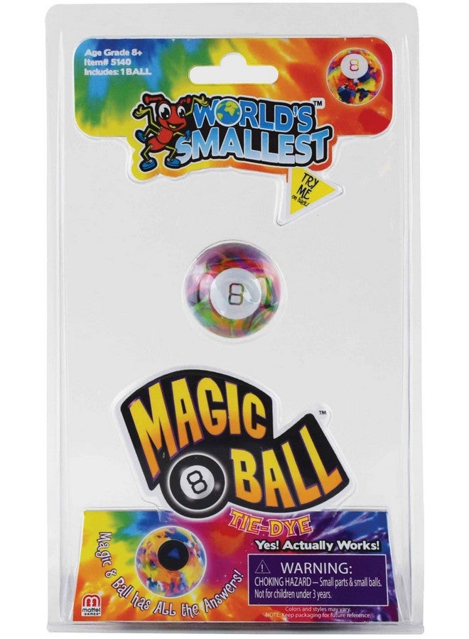 Worlds Smallest World'S Smallest Magic 8 Ball Tie Dye, Multi, Model:5140