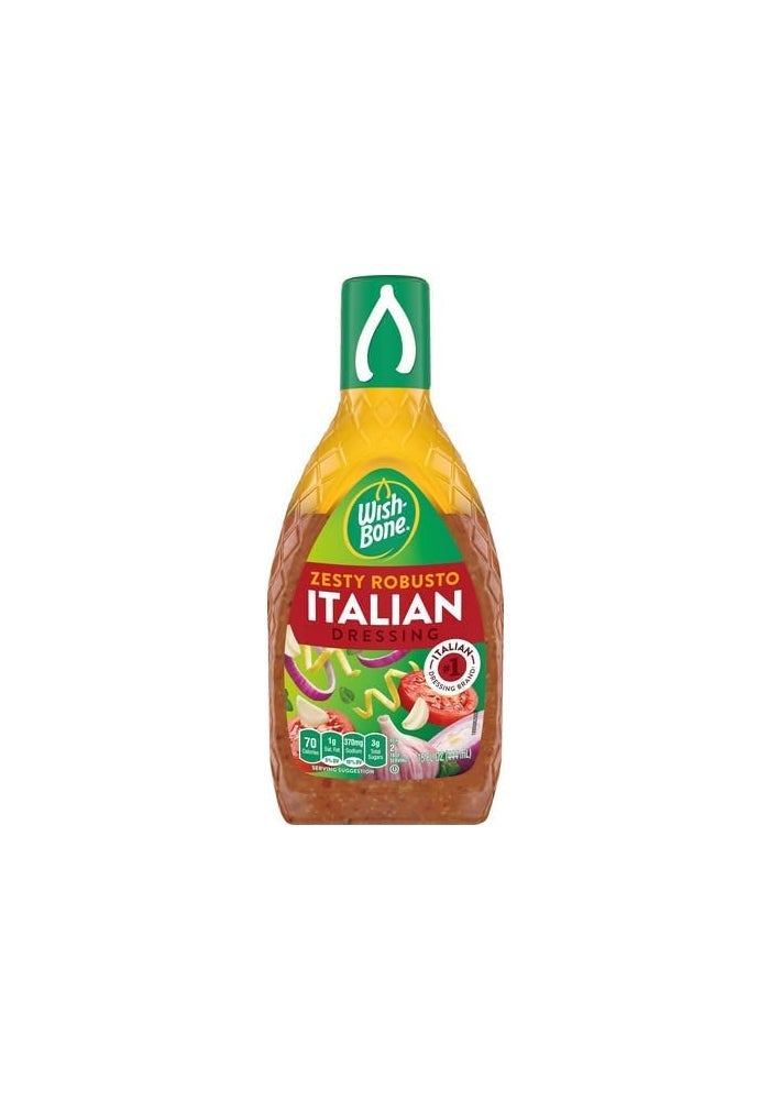 Wish Bone Wish-Bone Zesty Robusto Italian Dressing, 15 fl oz - Bold Flavor with Garlic and Oregano - Image 4