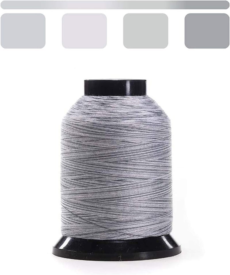 Variegated Thread | 100% Polyester, 3ply, 50wt | 1100yds Stackable Thread Cones for Quilting and Sewing… (Montain Mist)