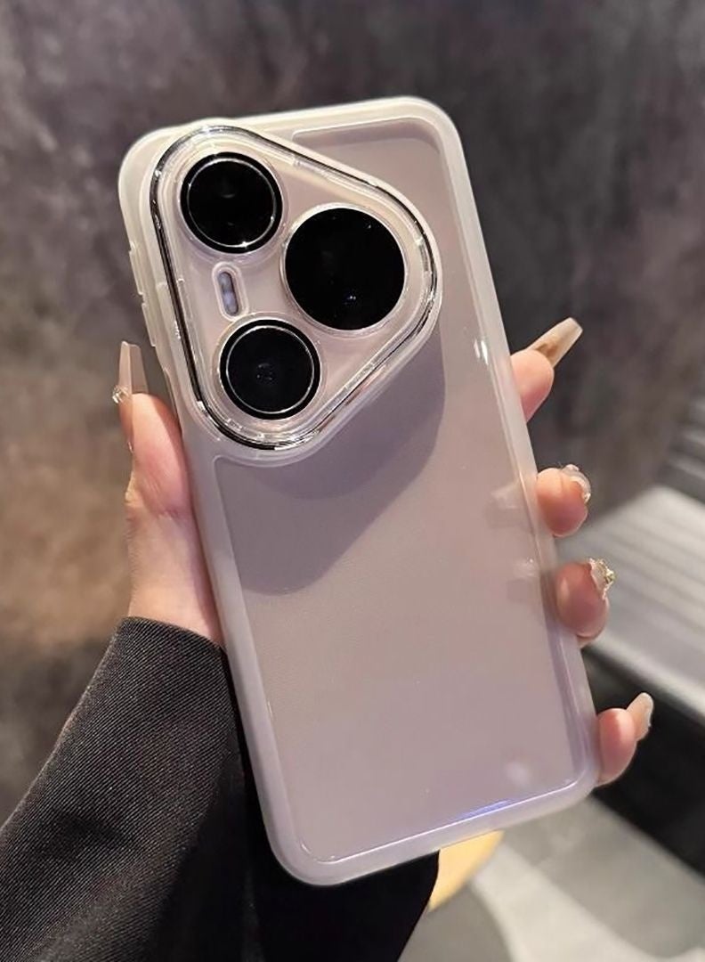 متوافق مع الغطاء الخلفي لهاتف Huawei Pura 80 Ultra، مادة TPU ناعمة، شفاف، مع فيلم حماية العدسة المدمج، حافظة P80 - Image 1