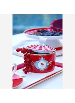 Pip Studio وعاء سكر طيور الحب أحمر / وعاء حلوى 10 سم  - Image 4