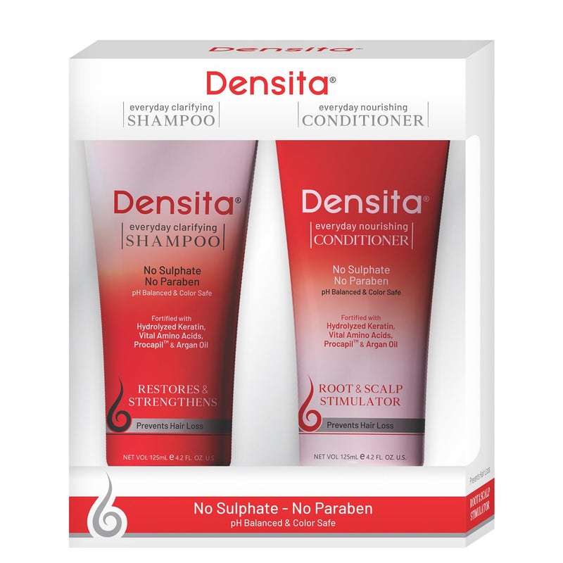 REGALIZ Densita Everyday Clarifying Shampoo Nourishing Conditioner Kit 125ml Each - Image 1