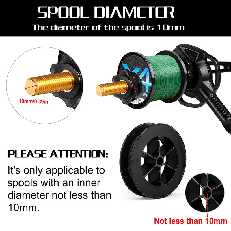 PLUSINNO Fishing Line Spooler with Unwinding Function, Fishing line Spooling Station Versatile for Both Thick & Thin Rods, Works with Spinning Reel, Cast Reel (Fishing Rod & Table Clamp Spooler) - Image 2