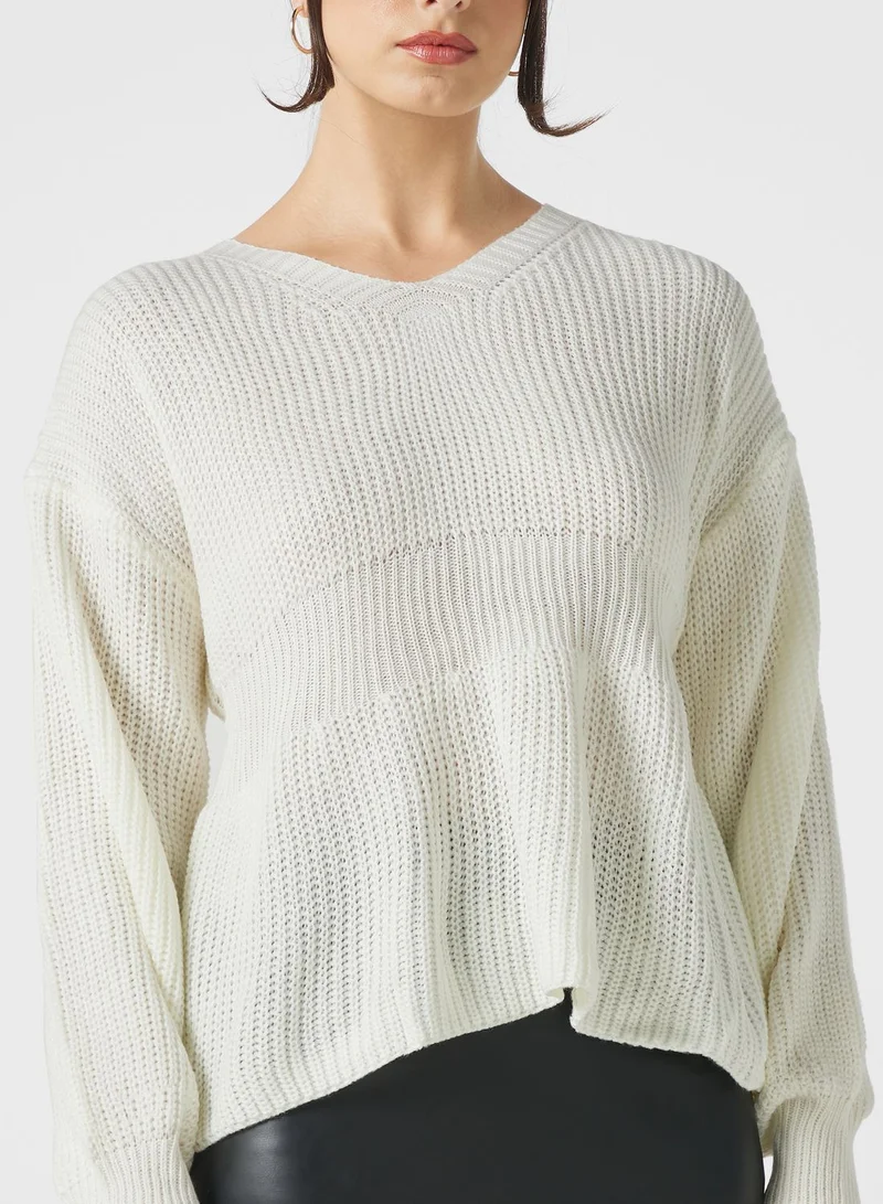 ELLA Longline Peplum Sweater