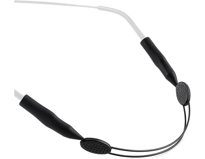 FITVERT 2 pcs Adjustable Strap for Eyeglasses Sports Sunglasses Chain with Anti-slip Strap for Boys, Girls, Men and Women in Black - Image 3