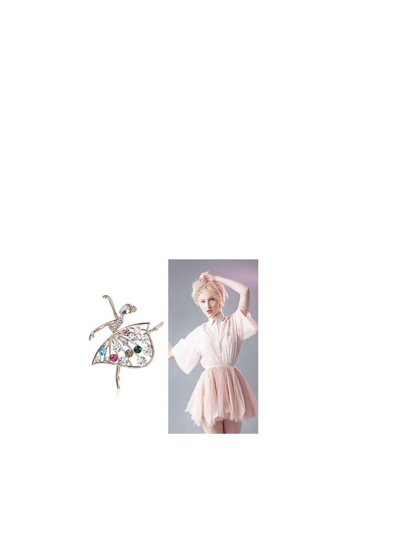 Ballet Dancer Brooches,  Brooch Pins, Cute Pins for Backpacks, Brooch Pins for Women Fashion, Corsage Accessories, Wings Brooches, Brooches Fashion Jewelry for Any Special Occasions 6 Pcs - Image 3