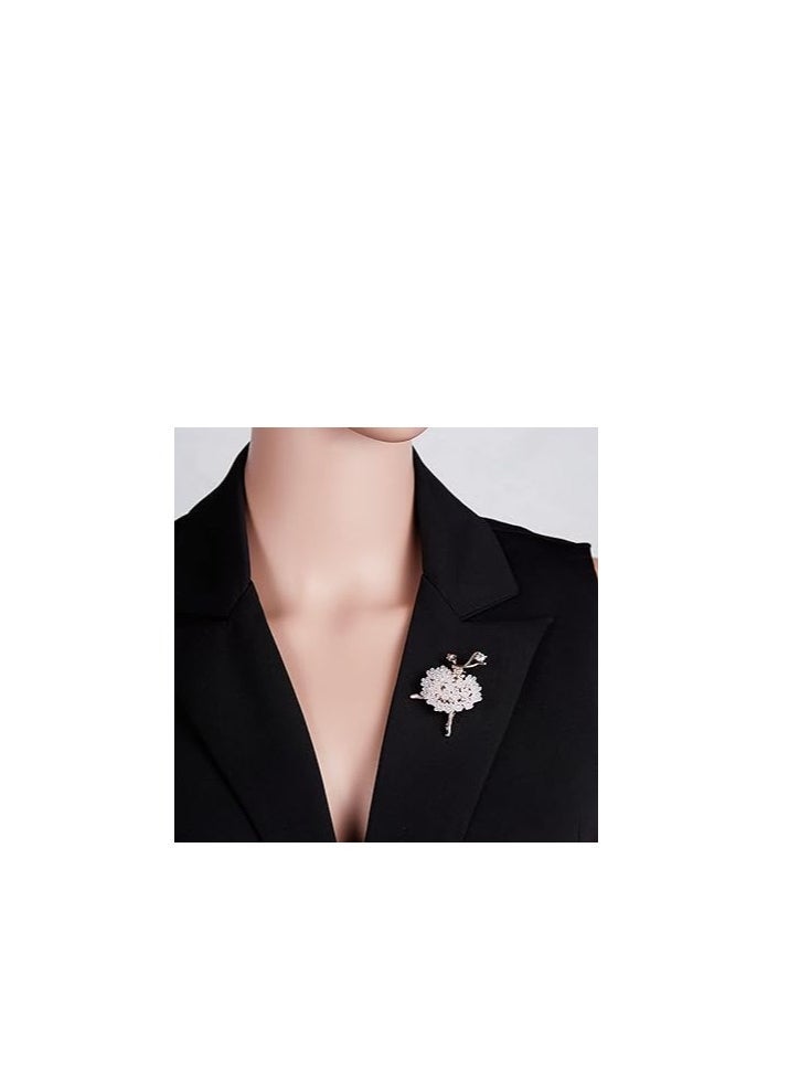 Ballet Dancer Brooches,  Brooch Pins, Cute Pins for Backpacks, Brooch Pins for Women Fashion, Corsage Accessories, Wings Brooches, Brooches Fashion Jewelry for Any Special Occasions 6 Pcs - Image 2