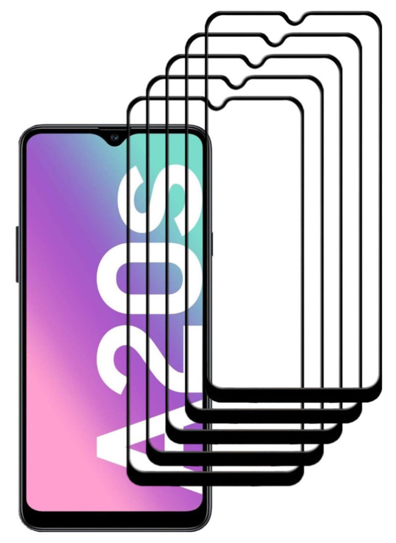 ACLIX 5 Pieces Antistatic ESD Dustproof Premium Quality High Definition Tempered Glass Screen Protector Designed For Samsung Galaxy A20s - Image 1