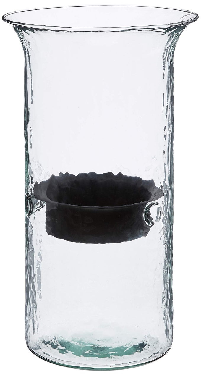 CV411 ORIGINAL GLASS MEDIUM CANDLE CYLINDER ONE SIZE BROWN