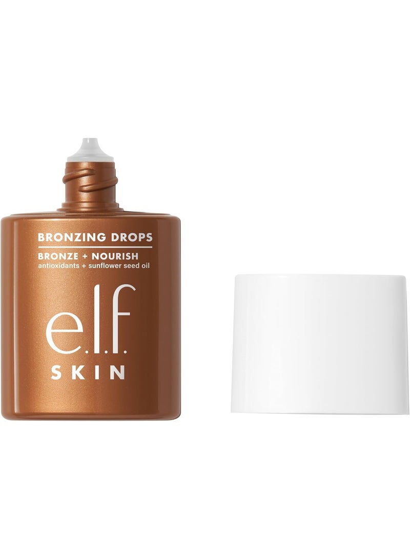elf SKIN Bronzing Drops, Liquid Bronzer for Face & Skin, Creates a Sun-Kissed Shine, with Vitamin E, Vegan & Cruelty Free, Copper Gold - Image 1