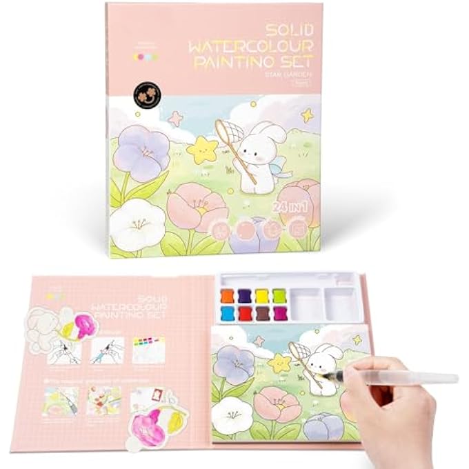 PAINT WITH WATER COLORING BOOKS, WATERCOLOR PAINTING ACTIVITY KIT FOR BIRTHDAY GIFT - Image 2